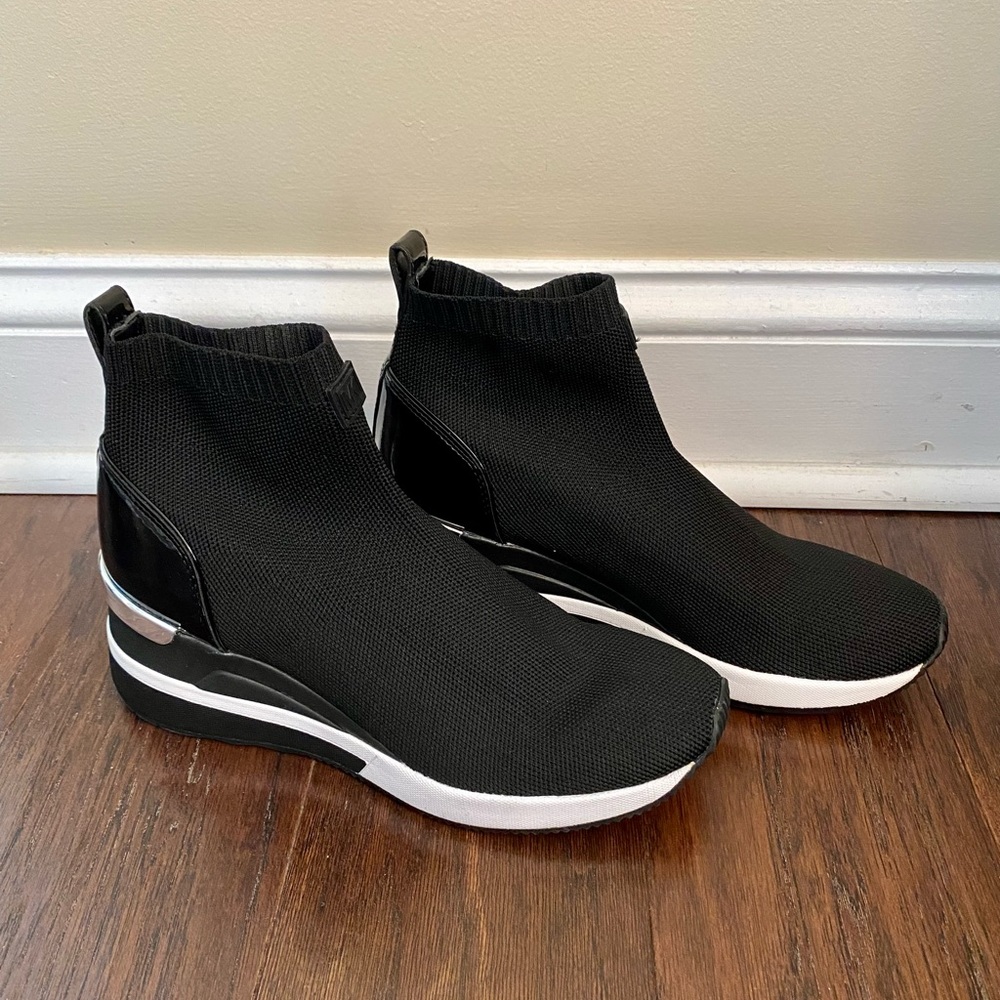 Michael Kors Skyler Stretch Knit Sneaker Boot